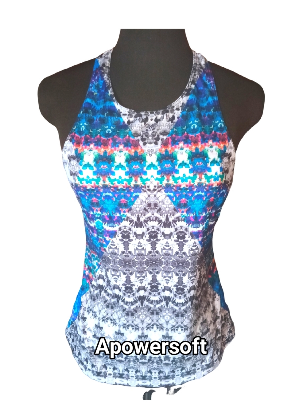 Prana Geometric Racerback Athletic Tank Size Small